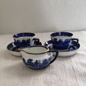 Vintage Minton Flow Blue Willow